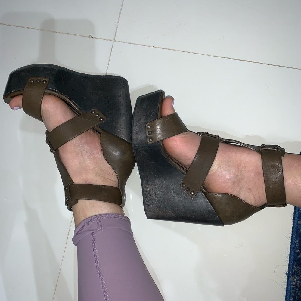 ALL SAINTS GLADIATOR WEDGE